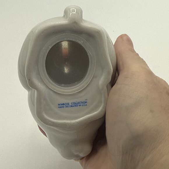 Vintage Winrose Collection Floral Long Ear Bunny Rabbit Bank Small 4.5”x4” - Picture 11 of 15